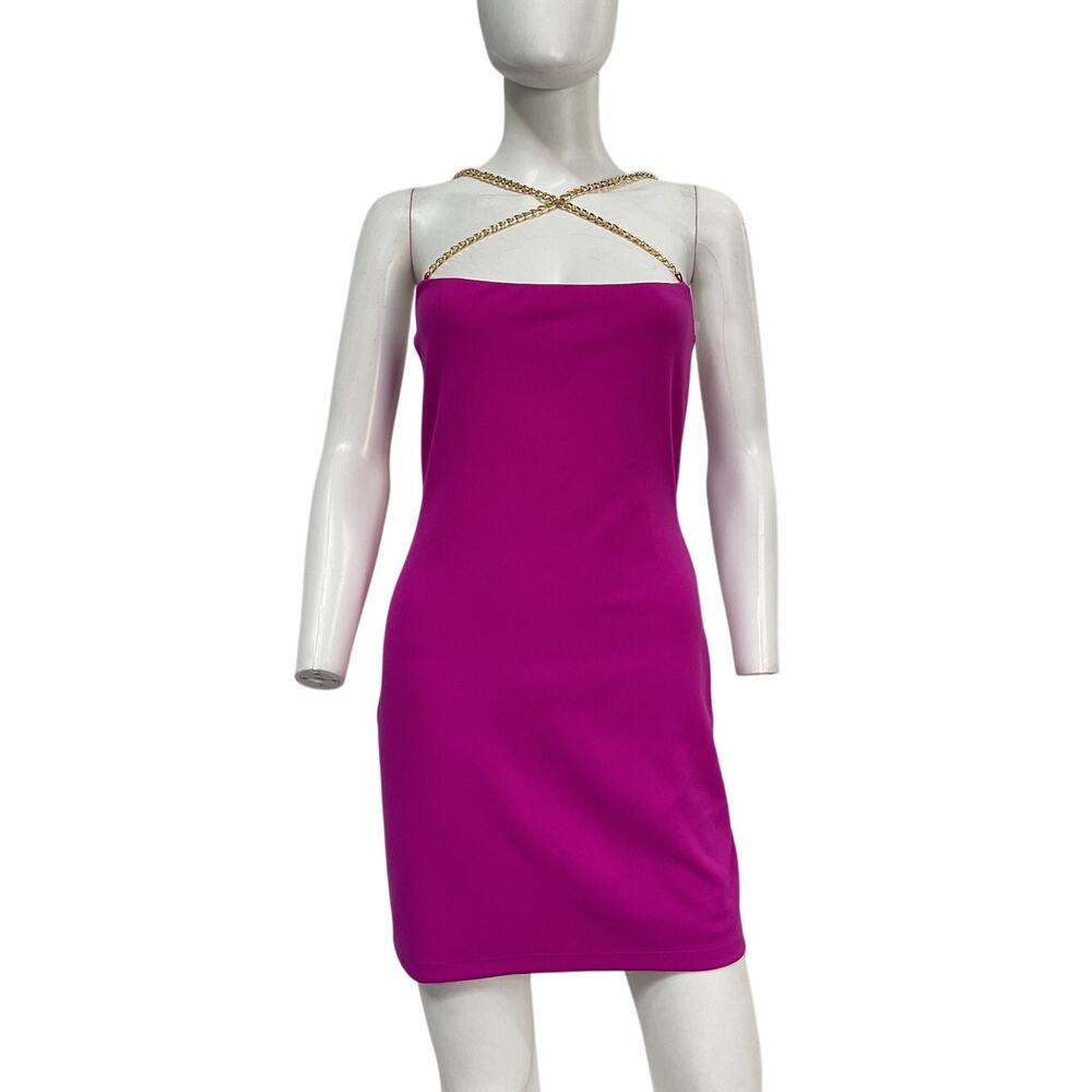 Nookie Chic Magenta Estella Mini Dress Size M NWT - Picture 2 of 4